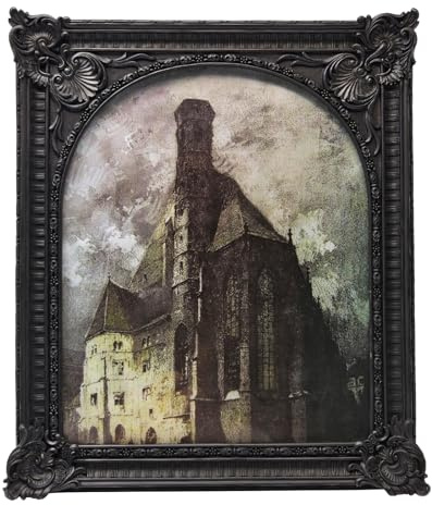 BILXIM 8x10 Vintage Picture Frame, Antique Black Ornate Arched Photo Frame for Wall Hanging or Tabletop Display, Retro Gothic Home Decor, Photo Gallery Art