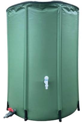 Regenfass-Wassersammler – tragbare Faltbare Regentonne, zusammenklappbarer Wasserspeichertank, Wassersammler Regenwasserspeicher, Gartenbehälter mit großer Kapazität zum Regensammeln und Wassersparen