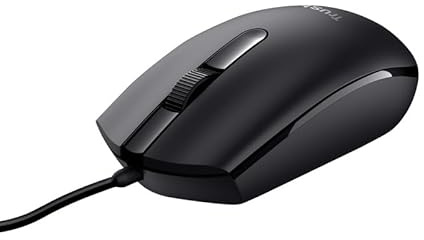 Watio Wave Souris Optique - Souris avec Connexion USB, Design Ergonomique, capteur de précision, Compatible avec Plusieurs systèmes d'exploitation, Couleur Noire. *