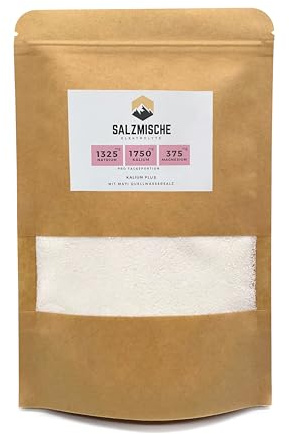 Elektrolyte ohne Zucker Kalium Plus für Iso Getränk zur Unterstützung der Zellhydrierung in der Schwangerschaft und Stillzeit I Salzmischung Elektrolyte geschmacksneutral und ohne Zucker 60g