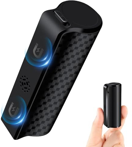 Diktiergerät Aufnahmegerät mit 30 Tage Daueraufnahme Abhörgerät Mini Voice Recorder Wiederaufladbar Über USB, One Touch Aufnahme, Magnetisches Sprachsteuerung Aufnahmegerät Diktiergerät Mini