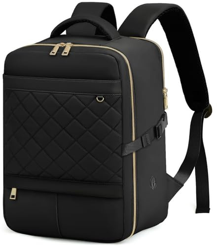 Yankony Zanio Ryanair 40x30x20 Zaino da Viaggio Aereo 24L Bagaglio a Mano 40x30x20 Borsa da Cabina per Donna 14 Pollici Porta PC Portatili con Tasca Antifurto per Scuola Lavoro Affari