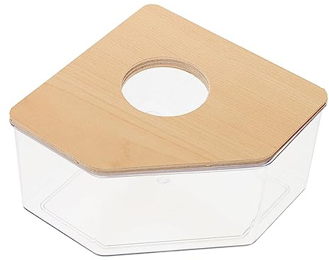 Hohopeti Hamster Sandbad Badewanne Transparent Kleine Haustier Toilette Sandbadbehälter Multifunktional Leicht Zu Reinigen Für Hamster Und Kleine Nager