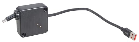 Câble de charge USB C extensible de 60 W - Support sécurisé de bureau pour voiture - Ne glisse pas - Pour smartphones, tablettes, gadgets, logement - Câble de charge USB C rétractable