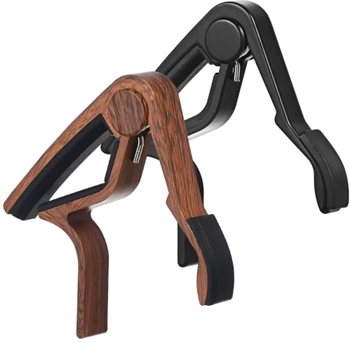MOTHNUR 2 Stück Teiliges Kapodaster aus Holz für Klassische und Akustische Gitarren Präzise Druckverteilung für Exakte Stimmung Kompatibel Ergonomisch Bedienbar Langlebiges