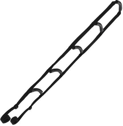 DIYEAH Échelle de Lit Réglable en Nylon Sangles de Traction pour Seniors, Poignée Antidérapante en Eva, Aide la Position Assise, Assistance pour Personnes Âgées et Handicapées, Usage