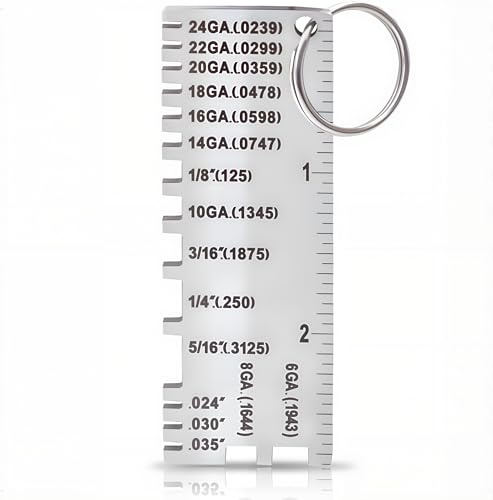 Wire/Metal Sheet Thickness Gauge 229895 Welding Gage Plated Size Inspection Tool