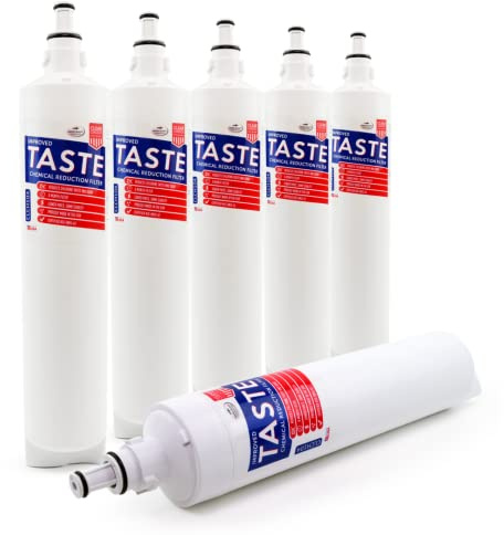 Clear Choice CLCH104 ersättning för 5231JA2006A 5231JA2006B filter kompatibelt med SGF-LA50 SGF-LB60 RWF1051 WSL-2 kylskåpsvattenfilter, NSF-certifierad, låda med 6, tillverkad i USA