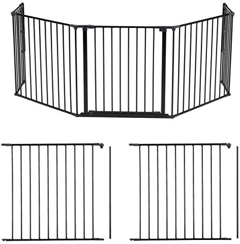 DOLLE geprüftes Kaminschutzgitter schwarz Breite bis 422 cm