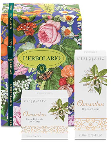 L’Erbolario Confezione regalo Duo Corpo – Linea Osmanthus– Bagnoschiuma 250 ml e Crema Corpo 200 ml
