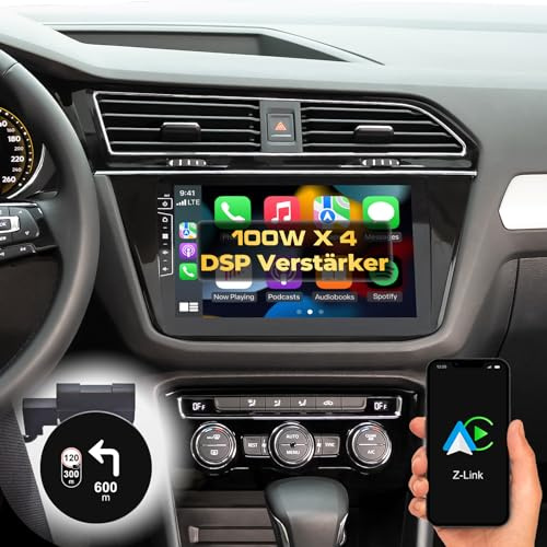DYNAVIN Android Autoradio Navi Kompatibel für VW Tiguan ab 2016; 10,1 Zoll OEM Radio mit Wireless Carplay und Android Auto | Head-up Display | Inkl. DAB+: D9-82 Premium Flex