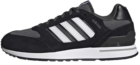 adidas Herren Run 80s Laufschuhe, Mehrfarbig Negbás Ftwbla Grisei, 47 1/3 EU