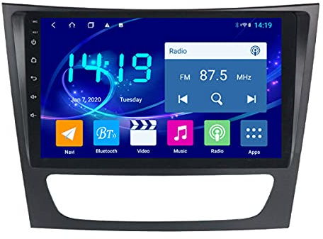 Car Gps Navigation System,4+64G Vehicle GPS Satellite Navigator with Free Map Update,Sopport 3G/4G WIFI, Can Use SIM Card,for BENZ E W211 2005-2010