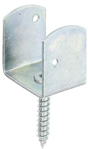 Alberts 213374 Flechtzaunhalter U-Form | in verschiedenen Ausführungen | galvanisch verzinkt, dickschichtpassiviert | Gesamthöhe 83 mm