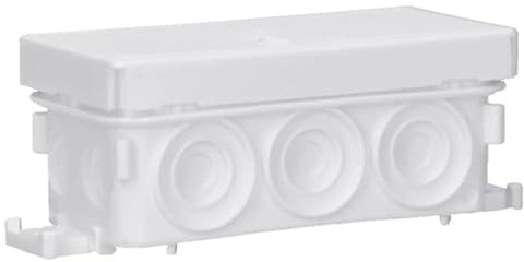 30 Stück Voxura Feuchtraum Aufputz-Verbindungsdose Abzweigdose Verteilerdose 89x42x37mm IP55 Abzweigkasten AP weiß