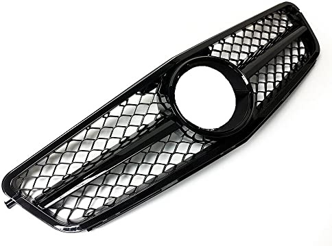 TVP Trade Vehicle Parts.co.uk Compatible with C-Class C204 W204 S204 2007-2014 Front Main Grille Gloss Black Sport Look