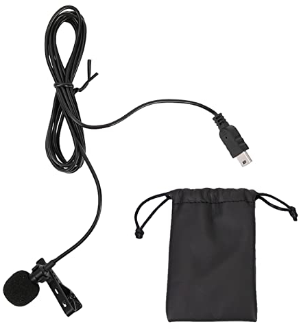 Microph per, Mini USB Stereo Esterno Microph Professionale Microfono Lavalier Collare Fotocamera con Clip 3 3+ 4 Azione