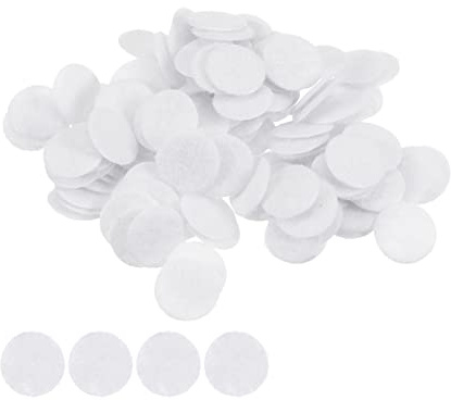 sourcing map 300 Stück Runde Bastelfilz 10mm, Filzkreise Handwerk Filz Pads Vliesstoff Filzkissen für Nähen, DIY Projekt, Bastelarbeiten, Handwerk, Decoration (Weiß)