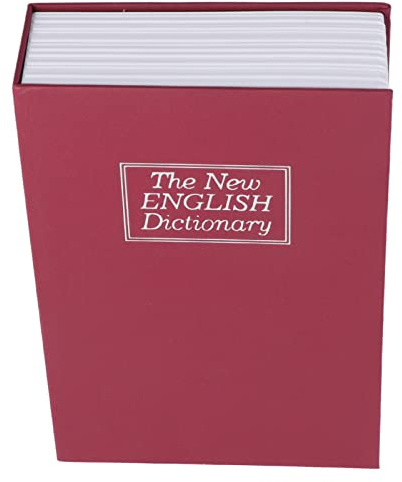 Cassaforte per Libri Cassaforte per Libri Cassaforte per Libri Cassaforte per Libri con Lucchetto a Combinazione Cassaforte per Libri Simulazione Cassaforte Portatile con (Rosso)