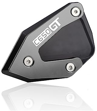 Motorrad Seitenständer Unterlage Für C650GT Für C 650 GT 2012-2021 Motorrad Zubehör CNC Kickstand Fuß Seite Stehen Verlängerung Pad Unterstützung Platte(2)