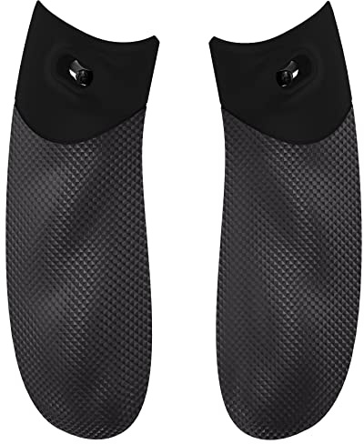 eXtremeRate Flexor Gummierte Seitenschienen, Trigger-Stopper-Set für Xbox Series X/S Controller, ergonomische Griffe für Xbox Core Controller, Schwarz