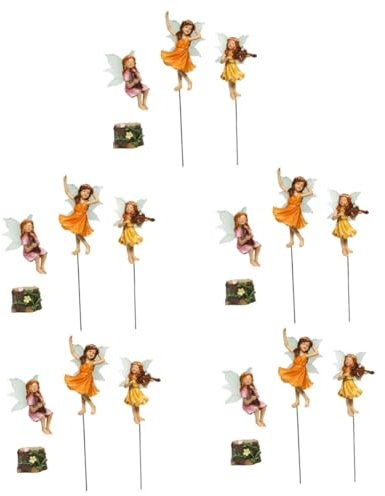 Supvox 15stücke Teiliges Resin Dekofigur Blumenpotte Gartenfigur Für Innen Und Außen Langlebige Harzdekoration Für Fröhliche Festtagsatmosphäre Für Balkon Und Garten