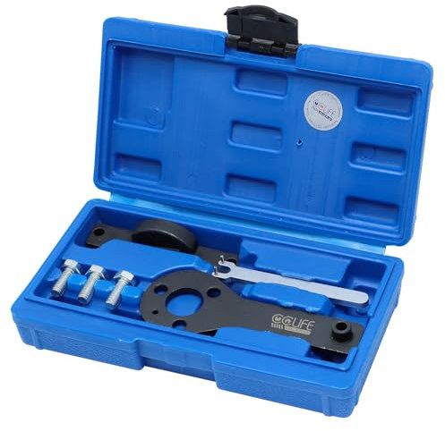 CCLIFE 6 Pezzi Strumento di Regolazione della Cinghia di distribuzione Compatibile con Fiat Punto Evo Panda Chrysler Ypsilon Delta Musa Giulietta 1.1, 1.2 1.4 Liter 8V