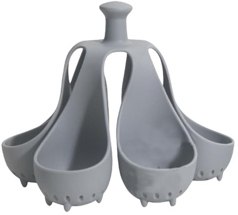 Cuociuova in silicone, supporto per uova sode, porta uova sode, porta uova da cucina, porta uova sode, utensile da cucina, bracconiere, resistente alle alte temperature, si adatta al cassetto