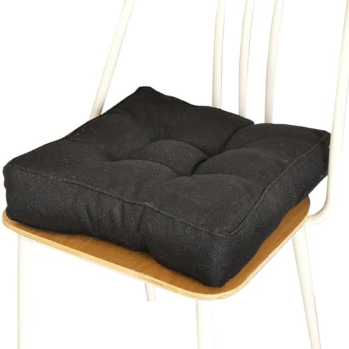 SDNAM Outdoor Stuhlkissen 40x40cm/50x50cm/45x45cm Gartenkissen Auflagen Sitzkissen StühleSitzauflage für Indoor und Outdoor Polsterung Steppkissen/Bodenkissen(S18,50x50X10cm/20x20X4in)