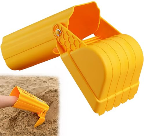 JTYEBY Excavator Arm Toy, Sandbox Excavator Digger Toy, Kids Beach Hand Sand Excavator, Large Sand Digging Arm Beach Digger Toy, Hand Guard Sand Digging Toy, for Sand, Dirt and Snow