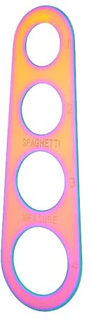 Spaghetti Measure - Spaghetti Measurer Tool | Stainless Steel Spaghetti Portion Measure | 18x6x1cm Quick Spaghetti Ruler Measuring Tool, 4 Serving Sizes to Measure Spaghetti for Kitchen