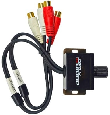 Audioproject A484 - Pegel Regler für Verstärker Subwoofer Universal RCA Bass Remote Regler Level Controller Auto Lautstärkeregler Cinch Volume Control Remote Control Car