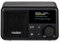 MEDION S66822 Mini radio DAB+ portatile con Bluetooth (batteria ricaricabile, display a colori oscurabile, antenna telescopica, sleep timer, sveglia, snooze, AUX, USB-C) nero