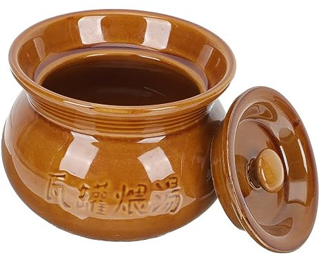 Cabilock Pentole da Cucina Mini Pentola per Stufato 500ml Pentola per Stufato Cinese per o in Ceramica per Uso Domestico Isolamento