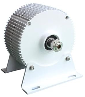 Turbina aerogeneradora 1000W 1500W Turbina aerogeneradora 12V 24V 48V Turbina de agua dor hidráulico para generación de energía de emergencia(With Base,96V_1000W)