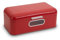 ECHTWERK Stylish Bread Bin, Retro Metal Bread Box with Viewing Window, Space-Saving Storage Box, Red, 42.5 x 23.8 x 17 cm