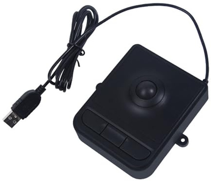 JUYAXIN Touchpad USB ergonomico con filo industriale con trackball e funzioni touch per migliorare l'interazione dell'utente Plug and Play