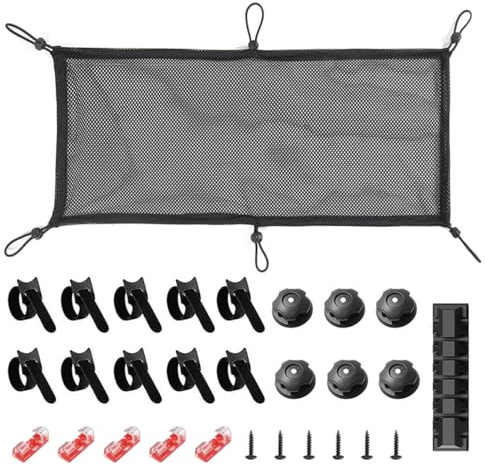 Nicear Under Desk Cable Management Net,Under Table Cord Management Mesh Organizer Flexible Wire Hiders for Most Table Hiding Cables Office