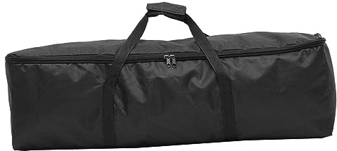 NUOBESTY Étui de Rangement pour Trépied en Tissu Oxford Noir, Portable Double Fermeture Éclair Lisse, pour Accessoires de Photographie