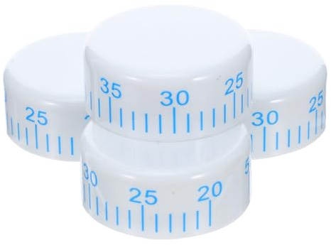 PRETYZOOM Termostato Nevera Perilla de Repuesto para Control de Temperatura del Congelador y Frigorífico, Abs Blanco, 4 Piezas