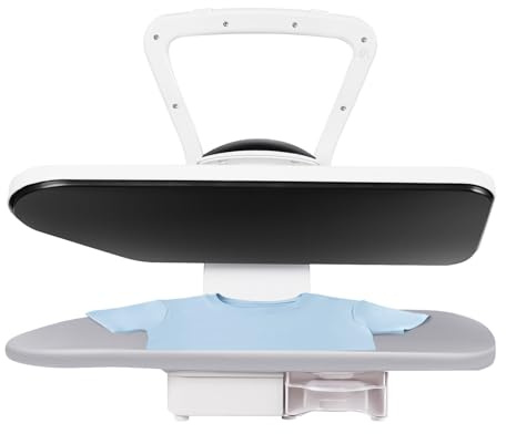 BQDRTMZ Steam Press for Clothes 1600W Steam Fabric Press Machine Smart Steam Press with Touch Screen & 5 Fabric Function Professional Ironing Machine for Home, Business Use (White)