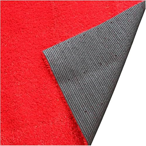 7UIYgtyO LNNNW Pasto Sintetico Césped Artificial Colorido, fácil de Limpiar, Alfombra de césped Artificial, Rollo de césped Falso con Agujeros de Drenaje para Exteriores(100x200cm)
