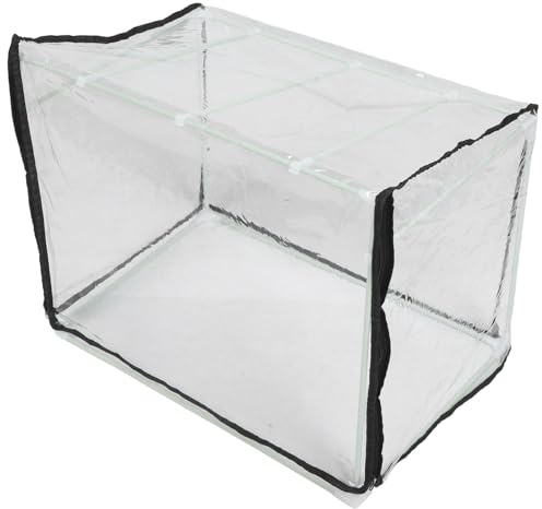 Angoily Mini Serrage de Table 60 X 40 X 40 CM Petite Serrage Potagère Portable en Fibre avec Toit Plat Résistante Gel Tente à Plantes pour Intérieur et Extérieur pour Semis et