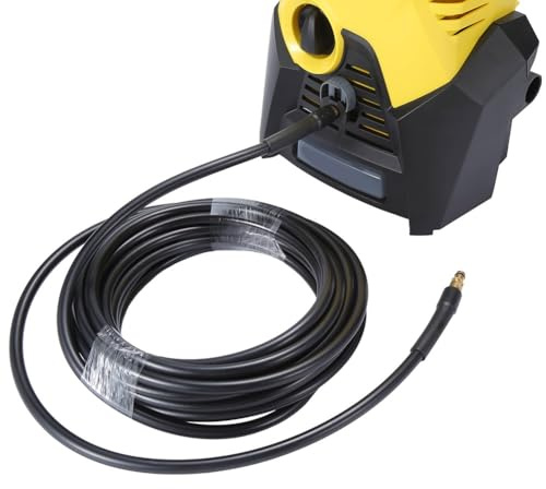 Whychstore Karcher K2–K7 Replacement High-Pressure Hose, 5M/6M/10M/15M Length, 180 Bar / 2610 PSI, Brass Quick-Connect Fittings, Black