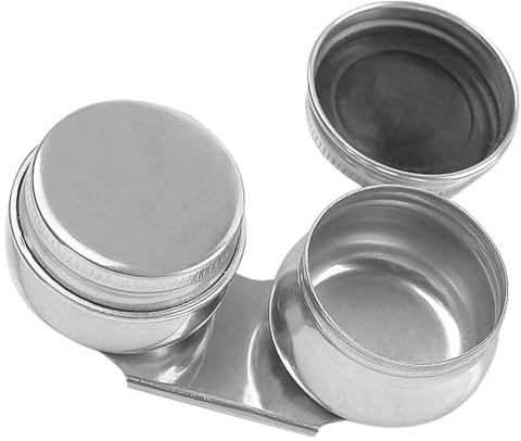 Roleader per in Inossidabile con Doppia e Coperchio per Pigmenti e Trementina, per Pittura All'aperto
