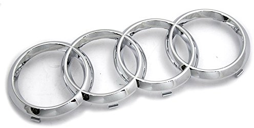 Audi 8P0853605 Ringe Zeichen Kühlergrill Emblem Logo chrom