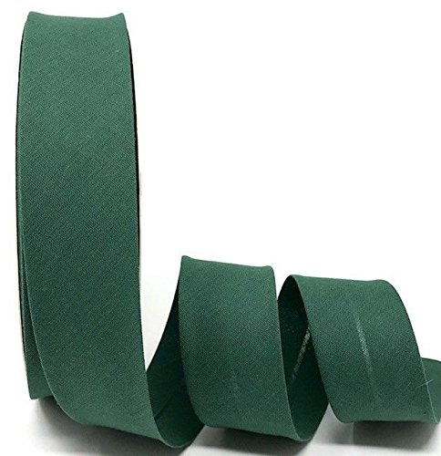 Byetsa Tief Grün 30 mm Polycotton Schrägband auf einer 25 m Rolle