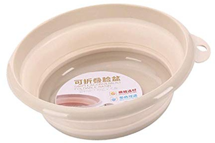 Tubayia Foldable Washing Up Bowl Washing Up Bowl for Camping, BBQ, Kitchen, Bathroom (Yellow)