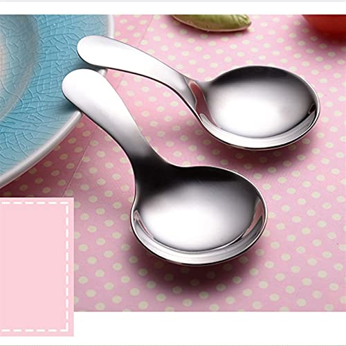 Cuillères à dessert Cuillère Soupe Deux pièces courtes courtes jambes crème glacée cuillère en acier inoxydable cuillère cuillère cuillère soupe cuillère cuillère cuillère cuillère cuillère Louches à