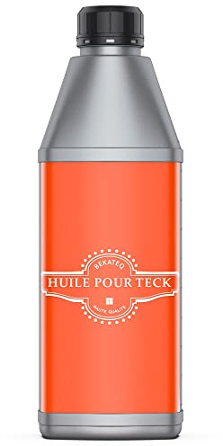 BEKATEQ BE-205 Huile pour teck 1l incolore I Saturateur bois exotiques & durs I Entretien du bois: parquet, terrasse, salon de jardin exterieur & interieur I Sans solvants, résistant aux intempéries